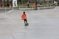 Largest skate park half pipe public track in the world Royalty Free Stock Photo